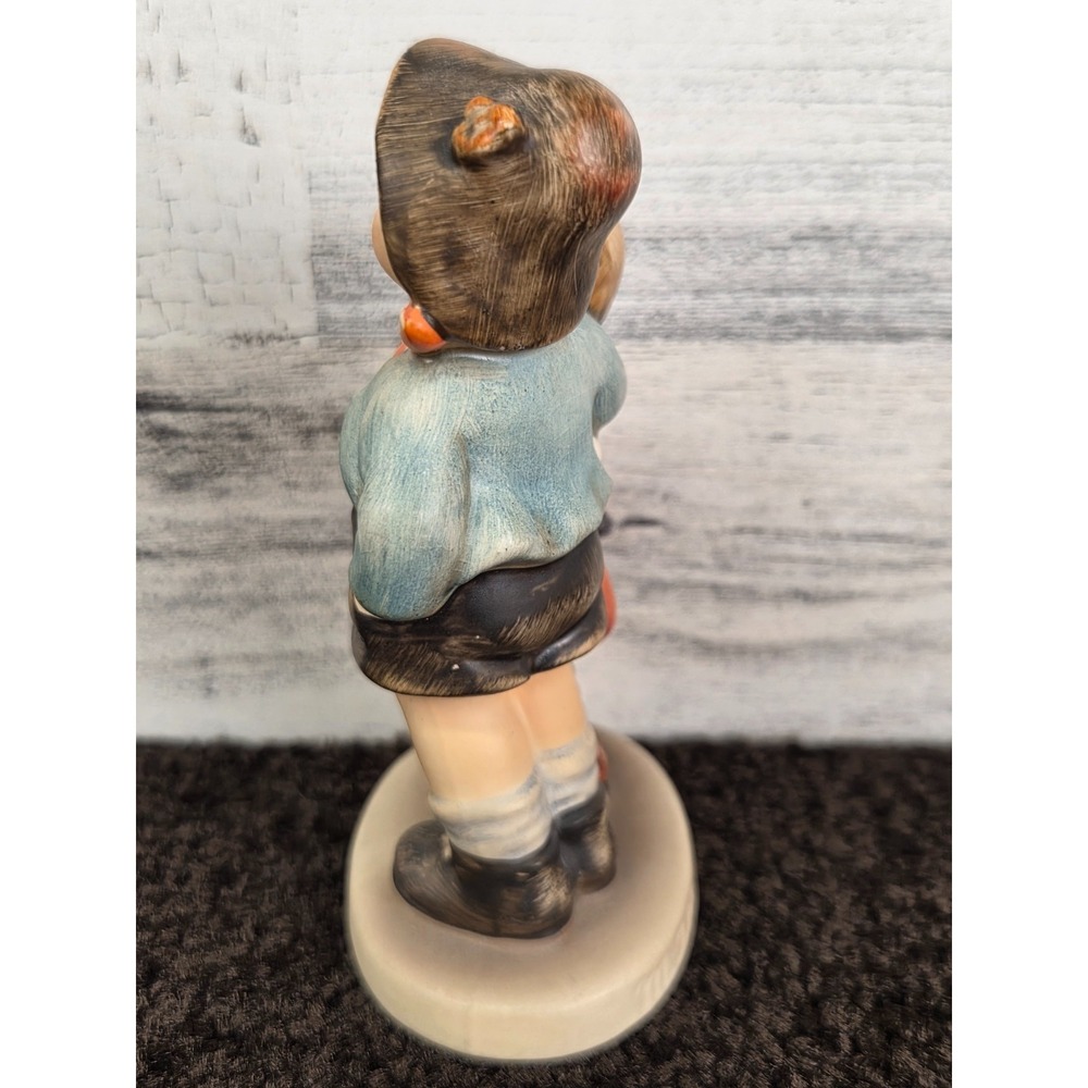 Vintage Goebel Hummel Boy Girl Basket "Surprise" Figurine - Picture 2 of 6
